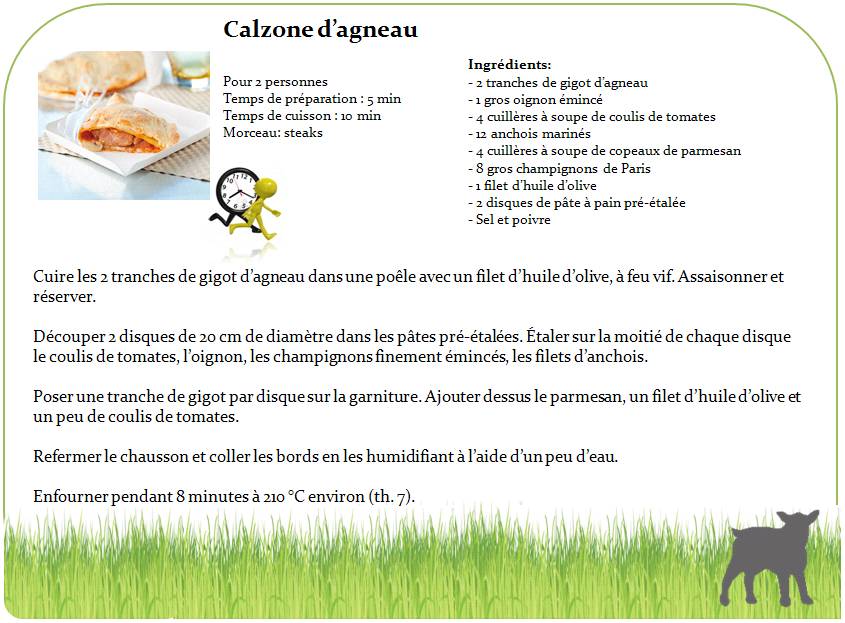 calzone d'agneau