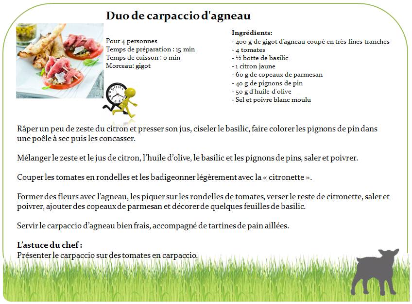 duo de carpaccio